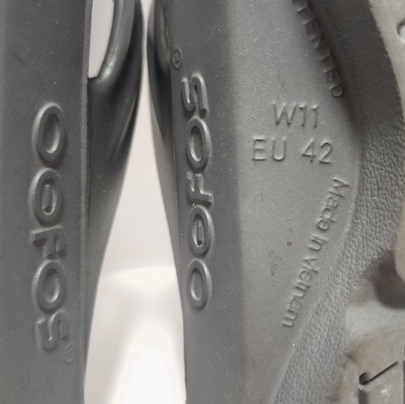 OOFOS OOLALA Womens Sandals Flip Flops Size 11 Grey - Picture 6 of 6